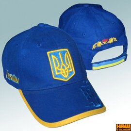 Україна. Тризуб, калина (синя). - фото книги