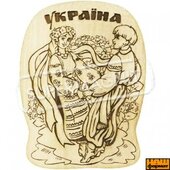 Українська парочка (дерев'яний магніт) - фото обкладинки книги