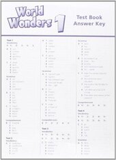 World Wonders 1. Test Book Answer Key (відповіді до тестів) - фото обкладинки книги