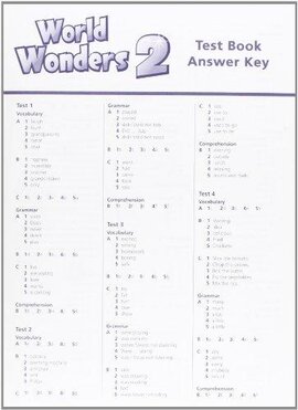 World Wonders 2. Test Book Answer Key (відповіді до тестів) - фото книги