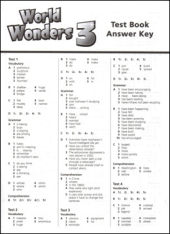 World Wonders 2. Test Book Answer Key (відповіді до тестів) - фото обкладинки книги
