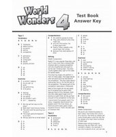 World Wonders 4. Test Book Answer Key (відповіді до тестів) - фото обкладинки книги