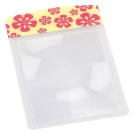 Збільшувальна лінза Flexible Magnifier Wallet Size Pink Flower - фото книги