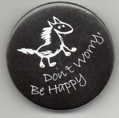 Значок "Dont Worri... 43 mm (коник) чорний" - фото обкладинки книги
