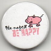 Значок Не парся ... 25 mm (свиня) білий - фото обкладинки книги