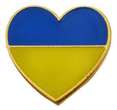Значок "Серце" жовто-блакитне - фото обкладинки книги