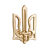 Значок "Тризуб УПА" золотистий - фото обкладинки книги