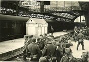 1941‒1943 рр. Львівський вокзал під час нацистської окупації (Bundesarchiv)