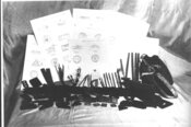 1950 р. Печатки і канцелярське приладдя, вилучене в Білогорщі (АЦДВР)
