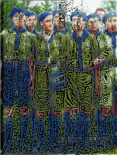 1929 р. Пластуни куреня «Чорноморці». Роман Шухевич — у першому ряду другий справа (МАПР, фото надане Юрієм Юзичем)