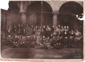1935. Жіноча школа від кооперативу «Труд» у Львові, на фото є сестра Василя Кука — Єва
