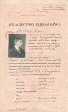 "Свідоцтво дорослості", 1927 р._1