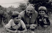 С.Бандера з Андрієм і Лесею, 1953 р.