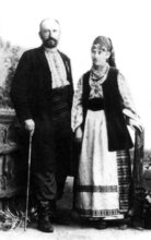 1894 р. Володимир Шухевич із дружиною Герміною з Любовичів (АЦДВР)