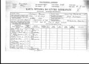 1933 р. Так звана «карта вписова» студента Львіської політехніки Романа Шухевича_1. Львів (ДАЛО)