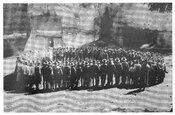 1925 р. Початок пластового походу. Бубнище (МАПР. Фото надане Юрієм Юзичем)
