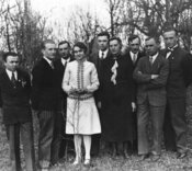 1930 р. Весільне фото Романа й Наталки Шухевичів. Львів (АЦДВР)
